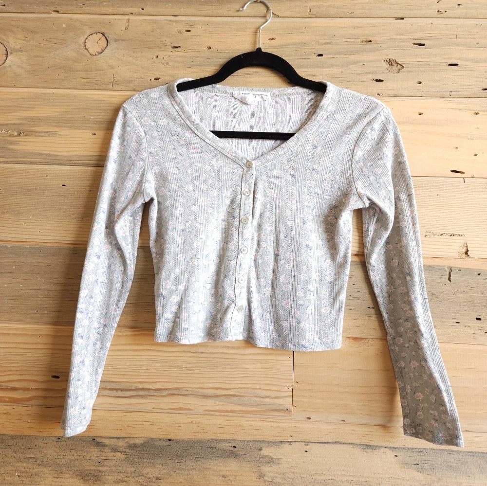 Hippie Rose Floral Crop Top - Size S